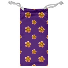 Ditsy Floral Pattern Design Jewelry Bag by dflcprints