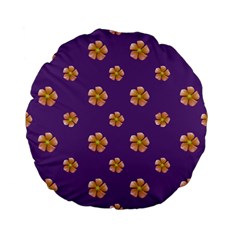 Ditsy Floral Pattern Design Standard 15  Premium Flano Round Cushions by dflcprints