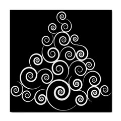 Abstract Spiral Christmas Tree Tile Coasters by Mariart