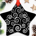 Abstract Spiral Christmas Tree Star Ornament (Two Sides) Front