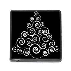 Abstract Spiral Christmas Tree Memory Card Reader (square) by Mariart