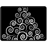 Abstract Spiral Christmas Tree Fleece Blanket (Large)  80 x60  Blanket Front