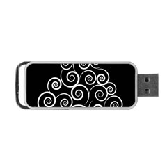 Abstract Spiral Christmas Tree Portable Usb Flash (one Side) by Mariart