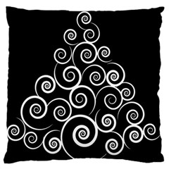 Abstract Spiral Christmas Tree Standard Flano Cushion Case (one Side) by Mariart