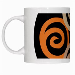 Abroad Spines Circle White Mugs