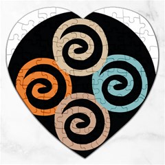 Abroad Spines Circle Jigsaw Puzzle (heart) by Mariart