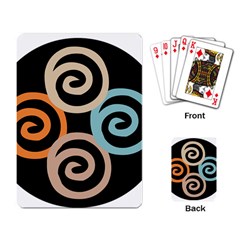 Abroad Spines Circle Playing Card by Mariart