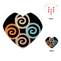 Abroad Spines Circle Playing Cards (heart) 