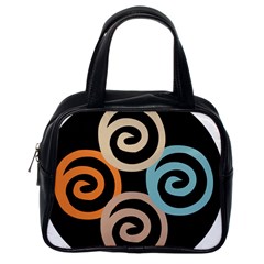 Abroad Spines Circle Classic Handbags (one Side) by Mariart