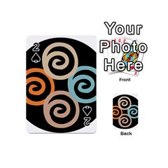 Abroad Spines Circle Playing Cards 54 (mini)  by Mariart