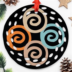 Abroad Spines Circle Ornament (round Filigree)