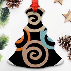 Abroad Spines Circle Christmas Tree Ornament (two Sides) by Mariart