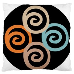 Abroad Spines Circle Large Cushion Case (two Sides) by Mariart