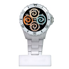 Abroad Spines Circle Plastic Nurses Watch