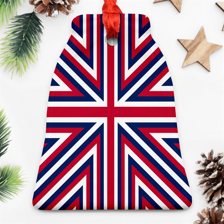 Alternatively Mega British America Bell Ornament (Two Sides)