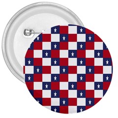 American Flag Star White Red Blue 3  Buttons