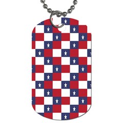 American Flag Star White Red Blue Dog Tag (one Side) by Mariart