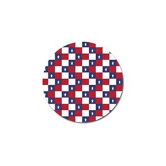 American Flag Star White Red Blue Golf Ball Marker by Mariart