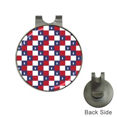 American Flag Star White Red Blue Hat Clips With Golf Markers by Mariart