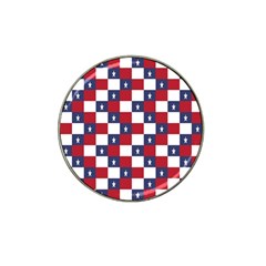 American Flag Star White Red Blue Hat Clip Ball Marker by Mariart