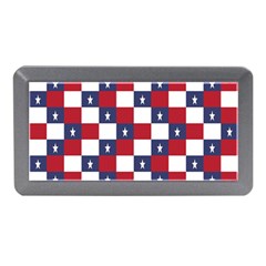 American Flag Star White Red Blue Memory Card Reader (mini) by Mariart