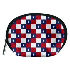 American Flag Star White Red Blue Accessory Pouches (medium) 