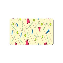 Background  With Lines Triangles Magnet (name Card) by Mariart