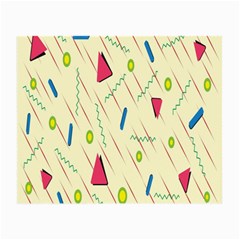 Background  With Lines Triangles Small Glasses Cloth