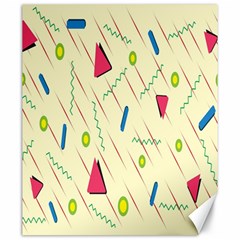 Background  With Lines Triangles Canvas 20  X 24   by Mariart