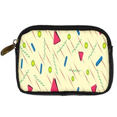 Background  With Lines Triangles Digital Camera Cases