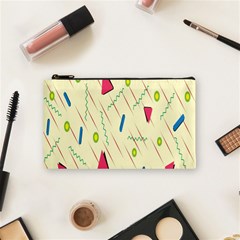 Background  With Lines Triangles Cosmetic Bag (small) 