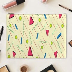 Background  With Lines Triangles Cosmetic Bag (xl)