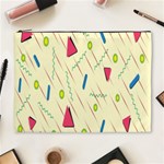 Background  With Lines Triangles Cosmetic Bag (XL) Front