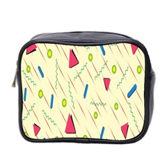 Background  With Lines Triangles Mini Toiletries Bag 2-side by Mariart