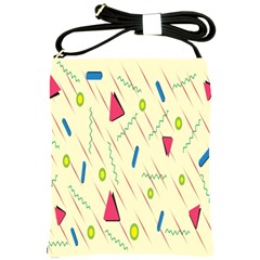 Background  With Lines Triangles Shoulder Sling Bags