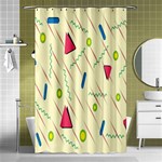 Background  With Lines Triangles Shower Curtain 48  x 72  (Small)  Curtain(48  X 72 ) - 42.18 x64.8  Curtain(48  X 72 )