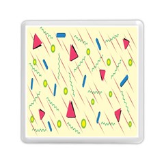 Background  With Lines Triangles Memory Card Reader (square) 