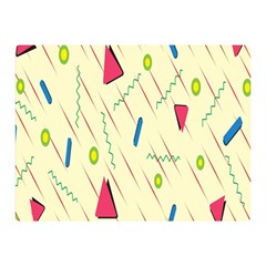 Background  With Lines Triangles Double Sided Flano Blanket (mini)  by Mariart