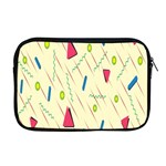 Background  With Lines Triangles Apple MacBook Pro 17  Zipper Case Front