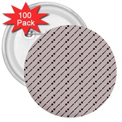 Batik Java Culture Traditional 3  Buttons (100 Pack)  by Mariart