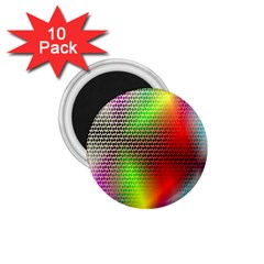 Abstract Rainbow Pattern Colorful Stars Space 1 75  Magnets (10 Pack)  by Mariart