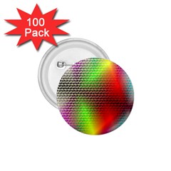 Abstract Rainbow Pattern Colorful Stars Space 1 75  Buttons (100 Pack) 