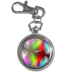 Abstract Rainbow Pattern Colorful Stars Space Key Chain Watches by Mariart