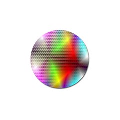 Abstract Rainbow Pattern Colorful Stars Space Golf Ball Marker