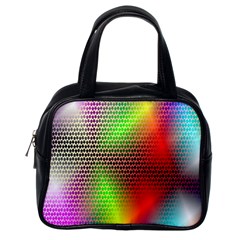 Abstract Rainbow Pattern Colorful Stars Space Classic Handbags (one Side) by Mariart