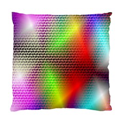 Abstract Rainbow Pattern Colorful Stars Space Standard Cushion Case (two Sides) by Mariart