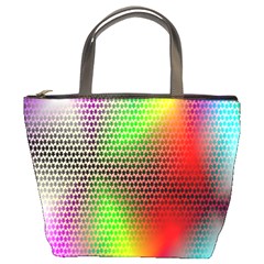 Abstract Rainbow Pattern Colorful Stars Space Bucket Bags by Mariart