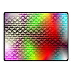 Abstract Rainbow Pattern Colorful Stars Space Fleece Blanket (small)