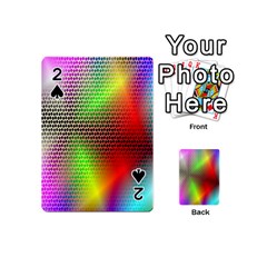 Abstract Rainbow Pattern Colorful Stars Space Playing Cards 54 (mini)  by Mariart