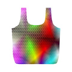 Abstract Rainbow Pattern Colorful Stars Space Full Print Recycle Bags (m) 